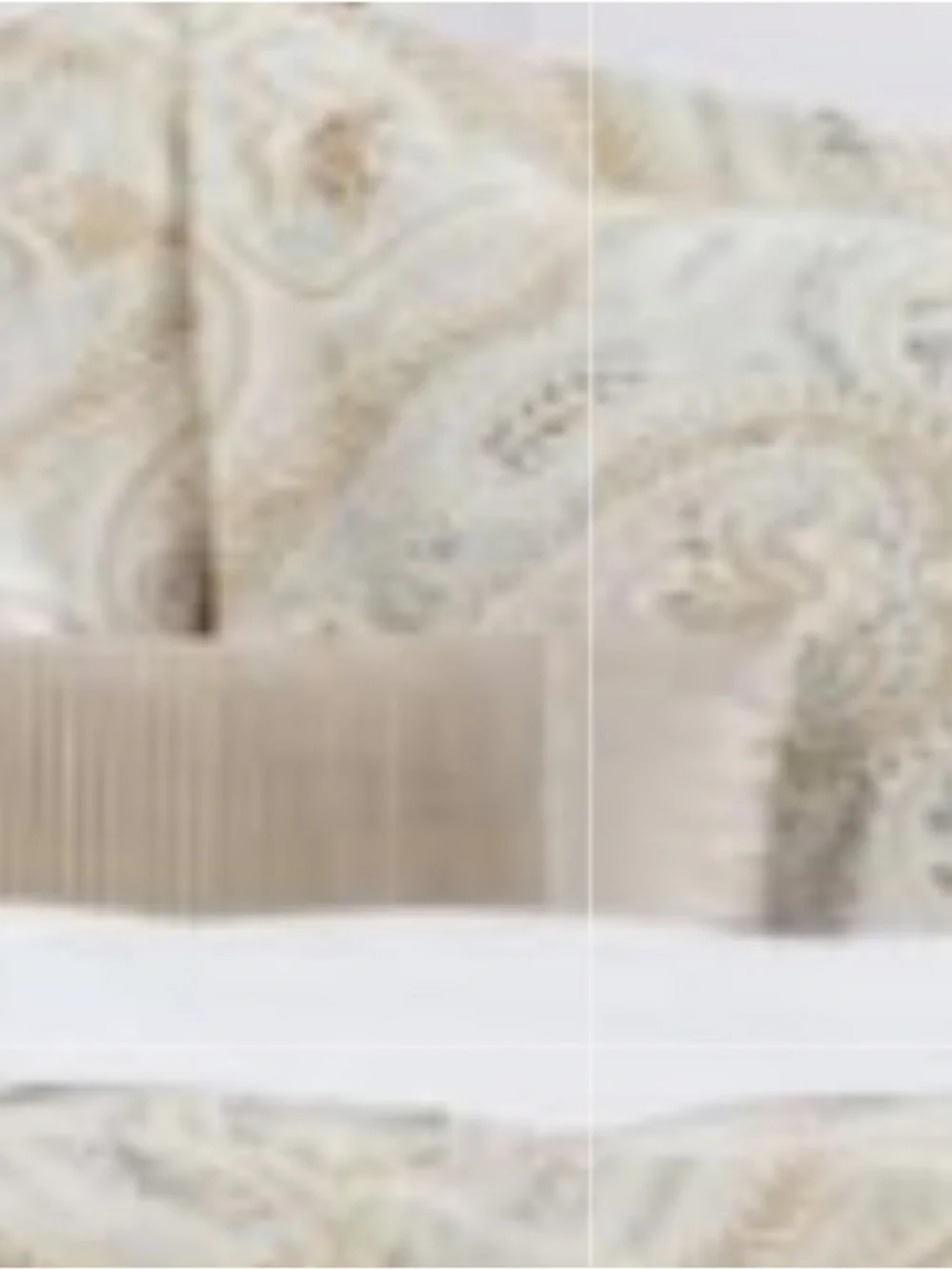 Gold & Gray Print 100% Cotton 3Pc Duvet Set - CALIFORNIA KING
